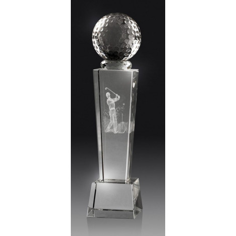 Golf Crystal Pillar Award