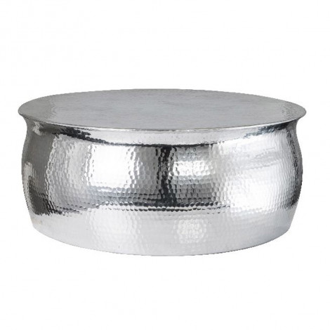 Aluminium Hammered/Beaten metal Circular Table
