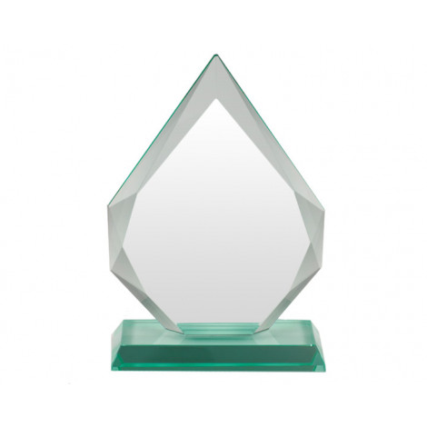 Large 'Arrowhead' Jade Glass Award