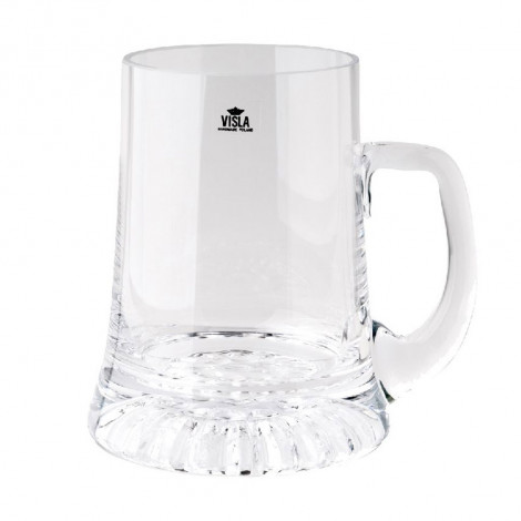 Visla Crown Glass Beer Mug, 400ml