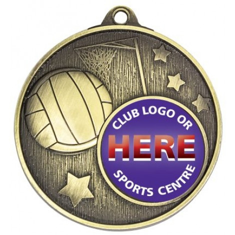 Netball Stars Medal inc button