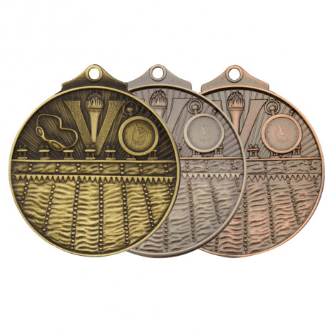 Swimming Victory Sculptured Medal