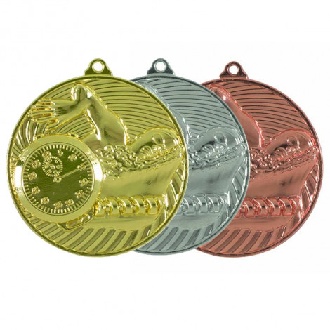 Swimming Sculptured Medal