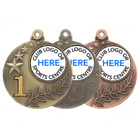 Place Medal with Acrylic Button - 50mm