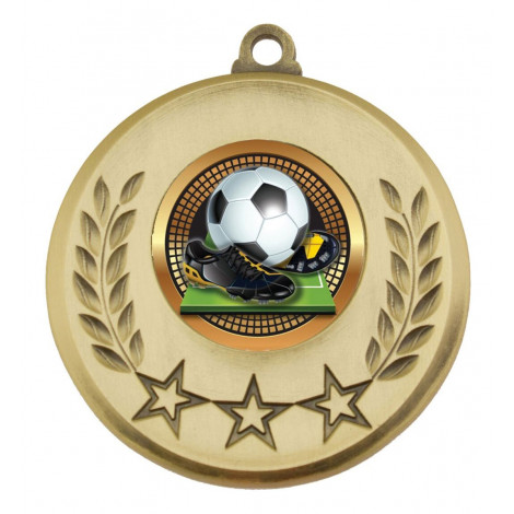  Soccer medal Gold with insert