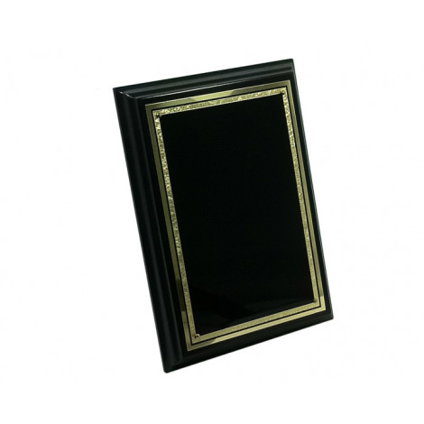 Medium Black Plaque, Black Brass Plate
