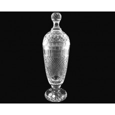 A108. Bohemia Crystal Pocal Vase with Lid, 420mm