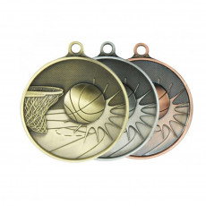 Basketball 3D Zamak Sculptured Medal