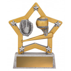 Baseball Star Resin Trophy