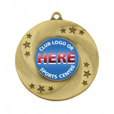1 to 50 Packs Engraved Football Gold Medal Trophy Award with Personalized Custom Text LD212-FCL475 