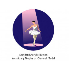 Dance - Ballet Acrylic Button