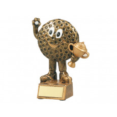 59. Golf Ball Character Resin Trophy