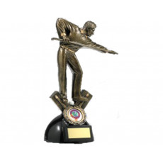 16. Large Snooker Player On Ball Trophy