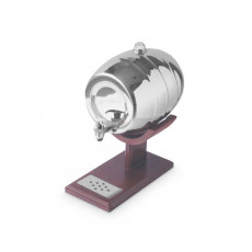 09. Stainless Steel 2ltr Barrel with Wooden Stand