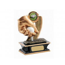 Golfer's Hand Resin Trophy