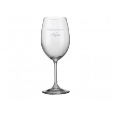 Wine Glass- Sample Laser Etching