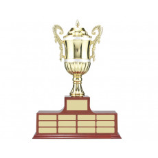 01. Gold/Silver Cup, Tiered Wooden Base Self-standing Perpetual