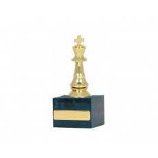 07. Chess Figure, Blue Marble Base