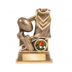 Aussie Rules Jersey, Boot & Ball Resin Trophy