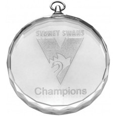 Crystal Medal inc Gift box, ribbon extra