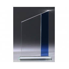 Clear & Blue Glass Stripe 