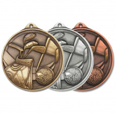 Golf Sculptured Medal