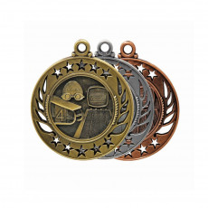 Swimming Sculptured Galaxy Medal