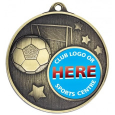 Soccer Medal, Gold (1" Button) 