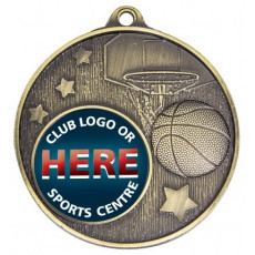 Basketball Club Medal inc button