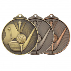 Golf Victory Sculptured Medal