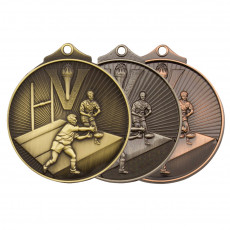Rugby Victory Sculptured Medal