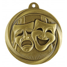 Drama Medal Econo Sculptured Gold