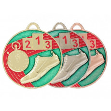 Athletics Painted Sculptured Medal 50mm