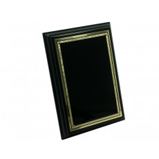 Large Black Plaque, Black Brass Plate