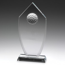 Golf Trophy, Glass Shield