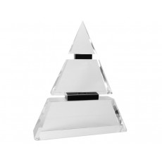 Clear & Black Crystal Pyramid