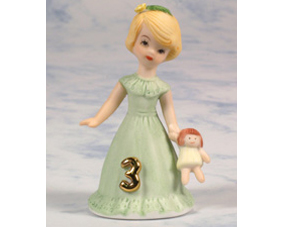 05. Growing Up Girls Figurine - Blonde, Age 3