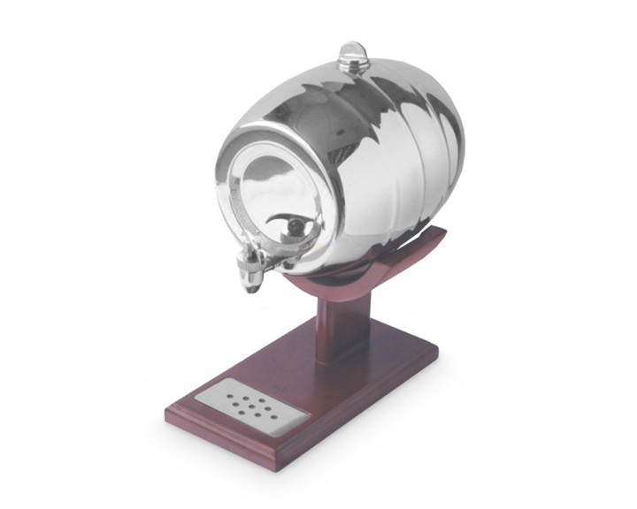 14. Stainless Steel 2ltr Barrel with Wooden Stand