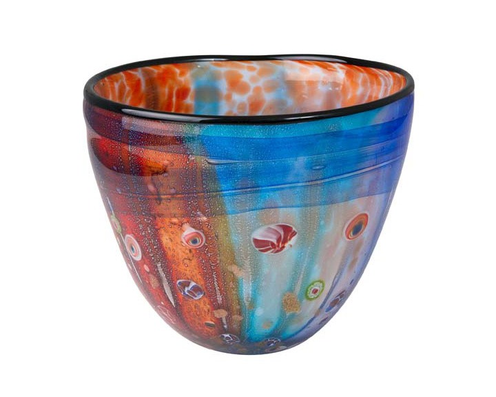 07. Coloured Glass 'Olsen' Bowl