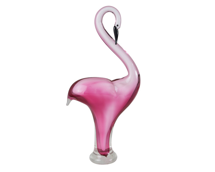 26. Zibo - Coloured Glass Pink 'Flamingo'