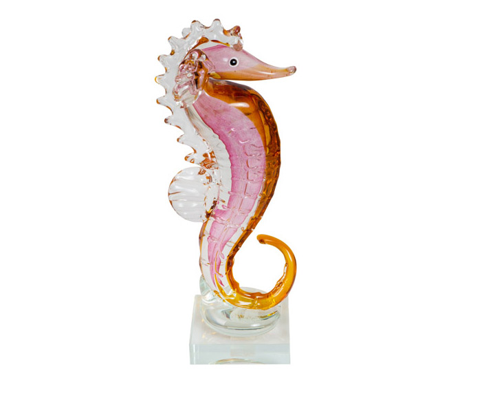 03. Zibo - Coloured Glass Seahorse - Morse
