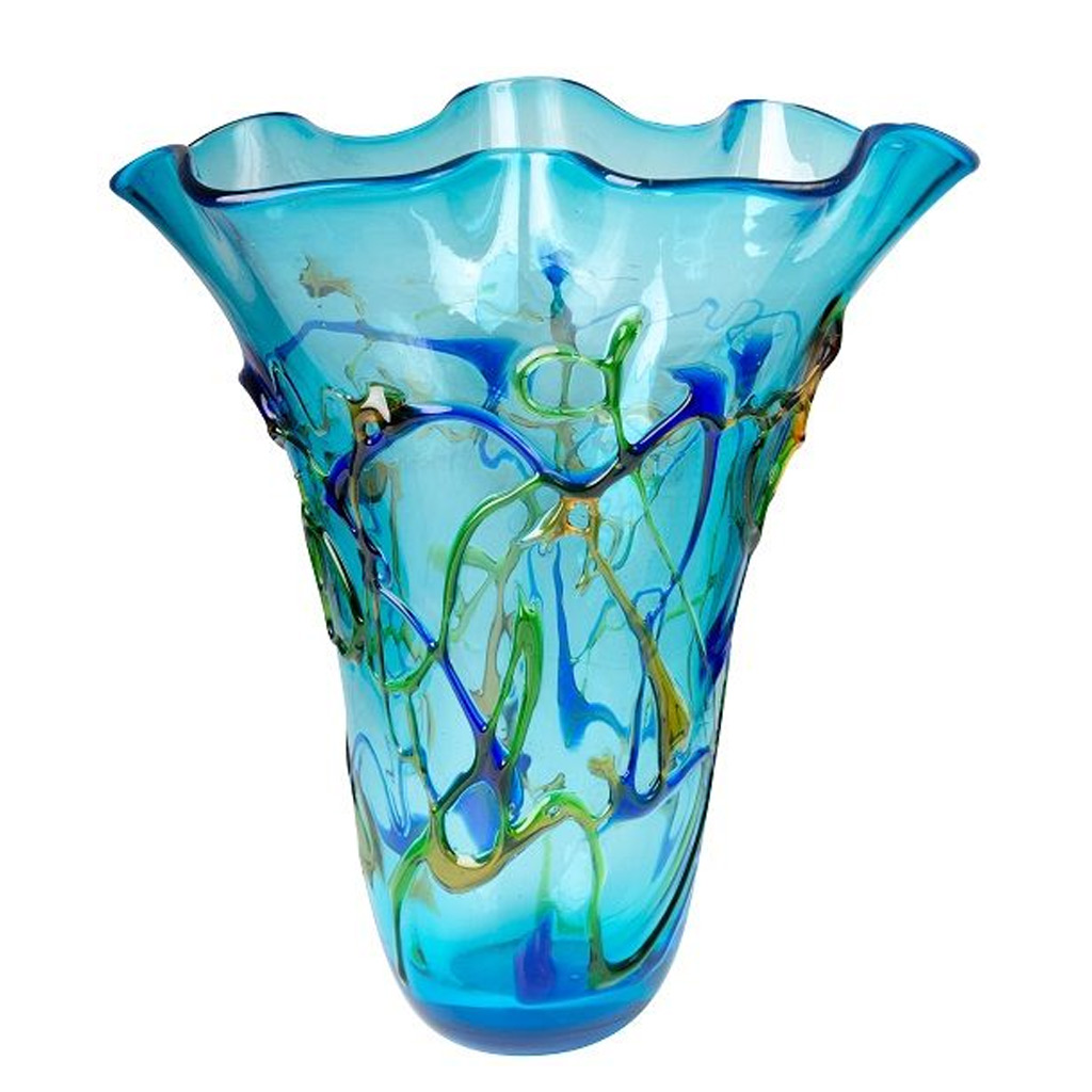 11. Coloured Glass Vase Diafana