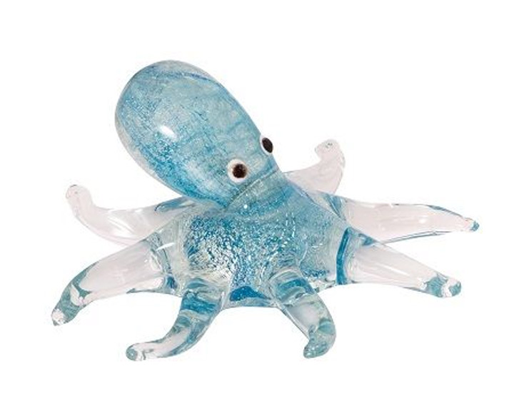 09. Coloured Miniature Glass "Octopus Dia"