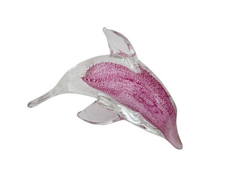 57. Zibo - Coloured Glass Miniature "Tucuxi" Dolphin