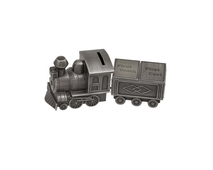 04. Bank Mini Train Tooth & Curl Carriage Pewter Finish
