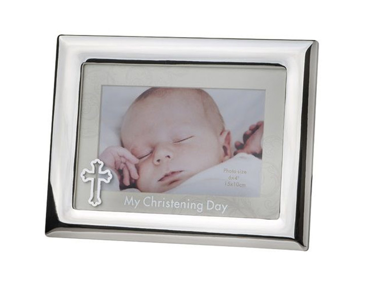 05. 'My Christening Day' Silver-plated Photo Frame, 6x4"