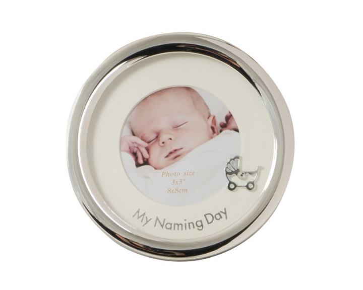 03. "My Naming Day" Silver Round Photo Frame