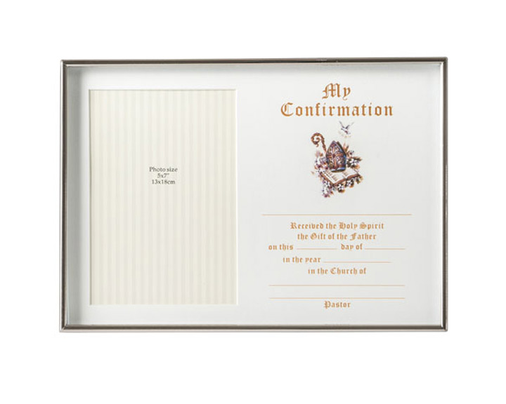 02. Confirmation Certificate Frame, 5x7"