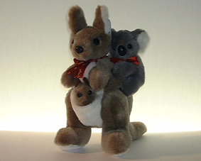02. Kangaroo & Koala Plush, 25cm