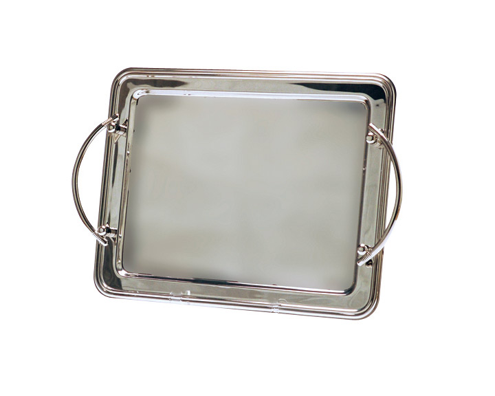 10. Stainless Steel Rectangular Tray with Handles